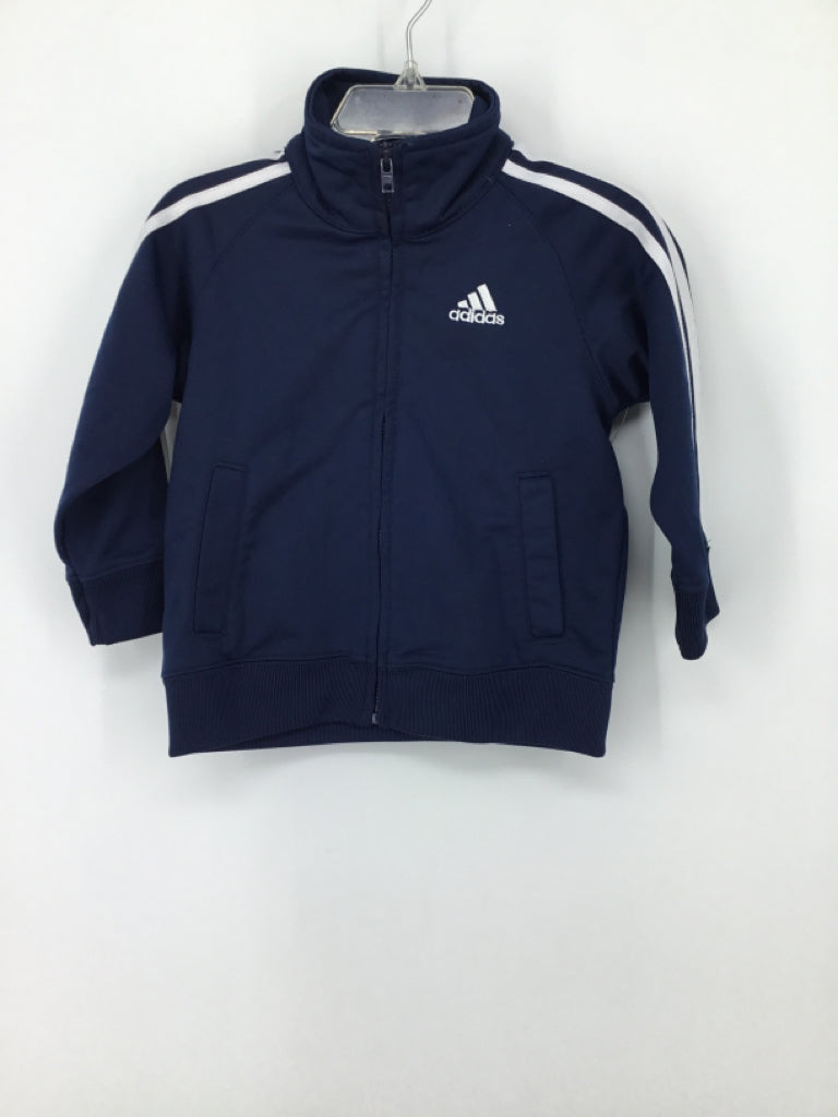 Adidas Child Size 18 Months Navy Solid Jacket - boys