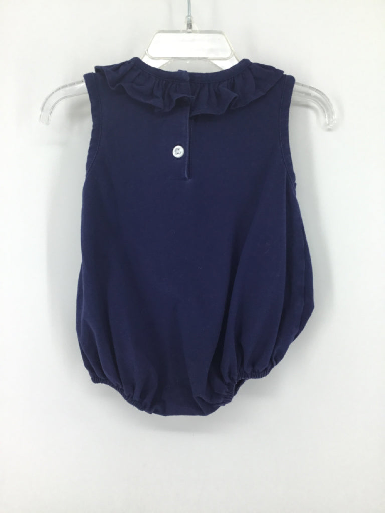Stitchy Fish Child Size 6 Months Navy Stars & Stripes Outfit