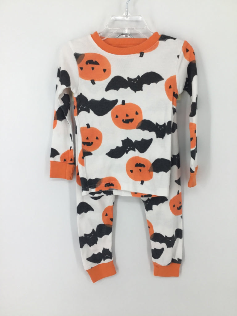 Carter's Child Size 3 Months Orange Halloween Pajamas
