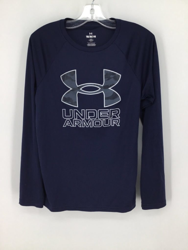 Under Armour Child Size 10 Navy screen printed T-shirt - boys
