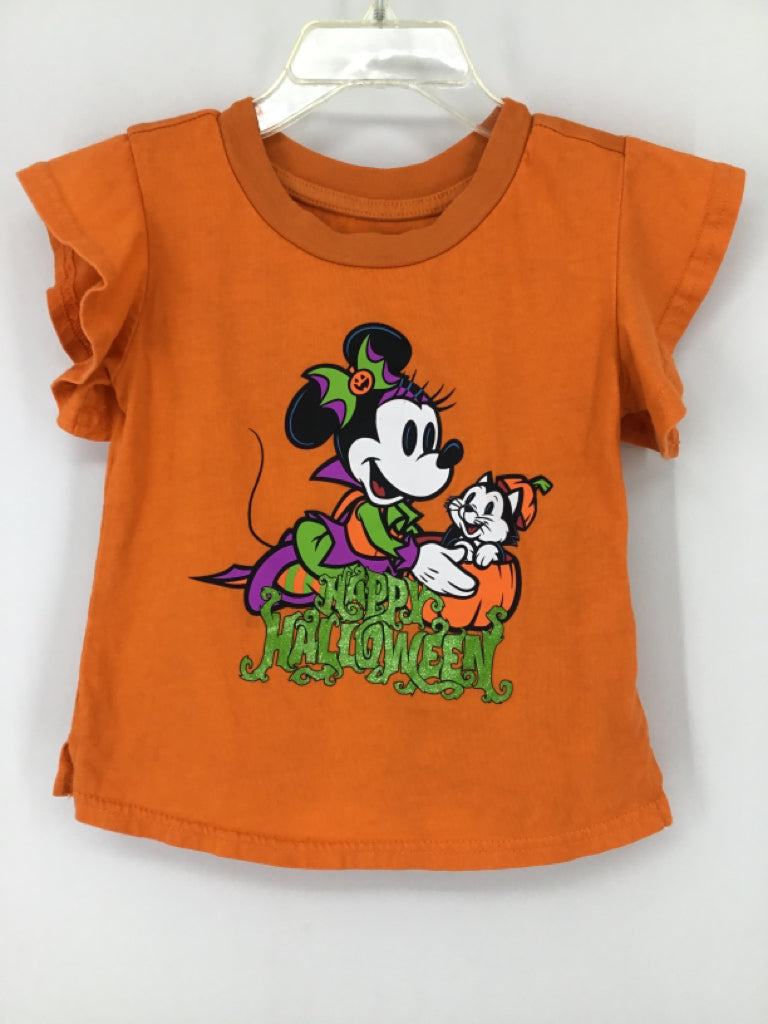 Disney Child Size 4 Orange Halloween T-Shirt