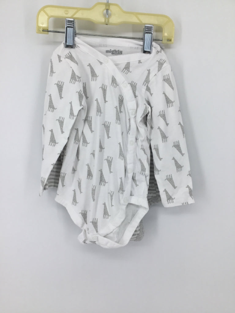 Mighty Child Size 9 Months Gray Onesie