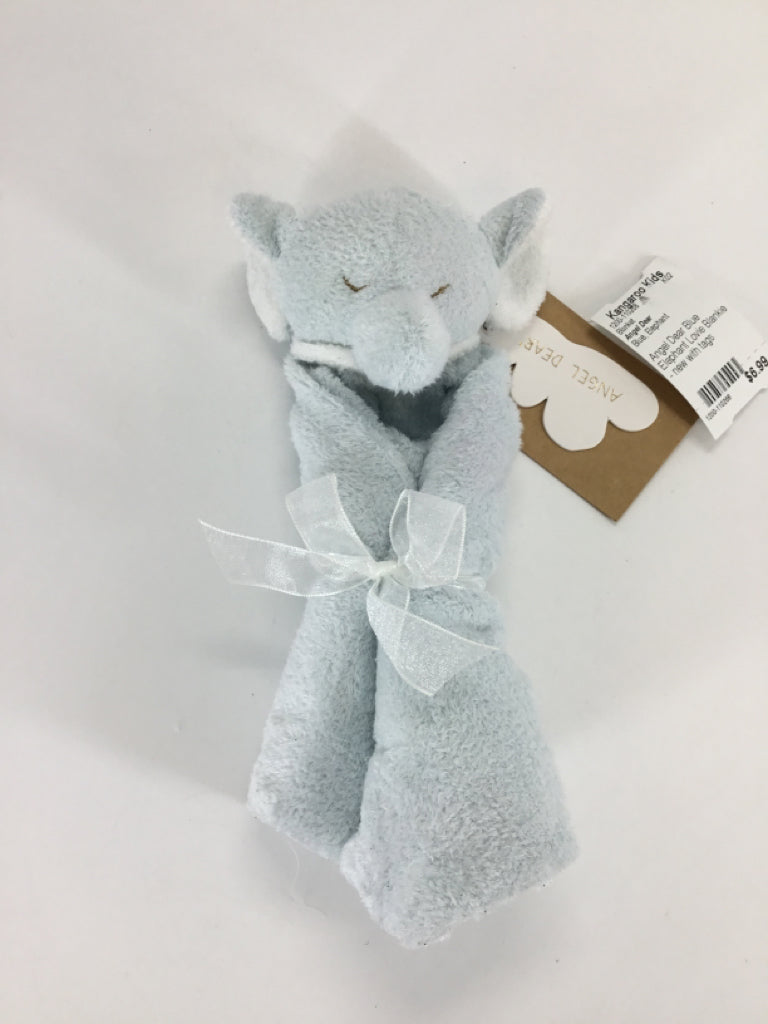 Angel Dear Blue Elephant Lovie Blankie