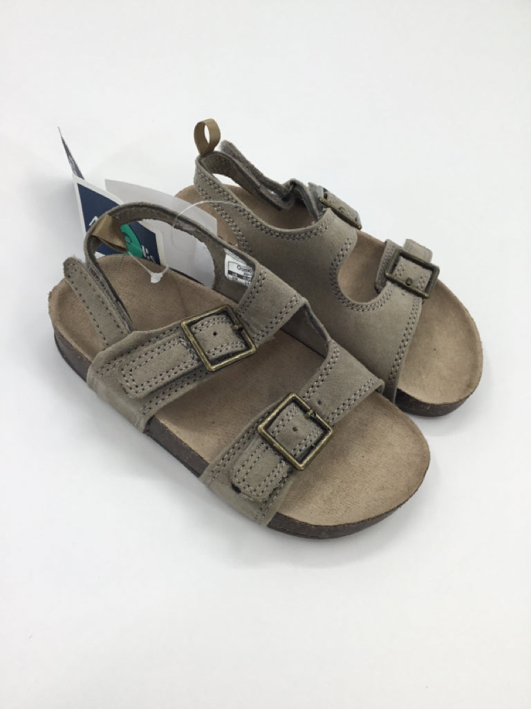OshKosh B'gosh Child Size 8 Toddler Tan Sandals/Flip Flops