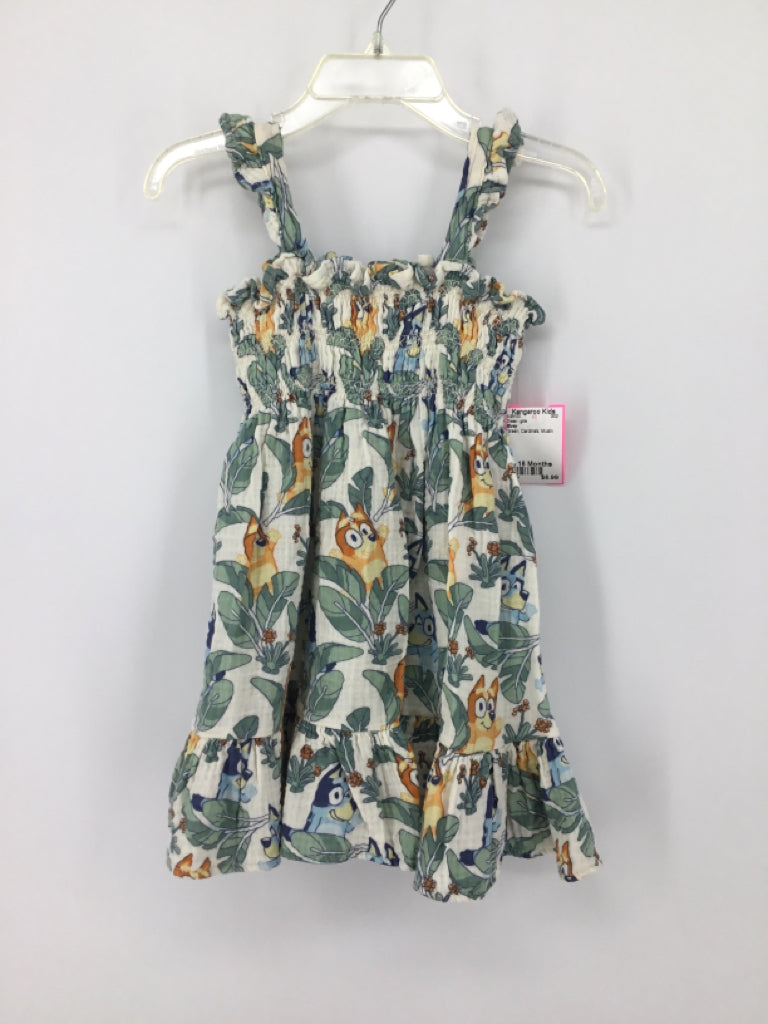 Bluey Child Size 18 Months Green Dress - girls