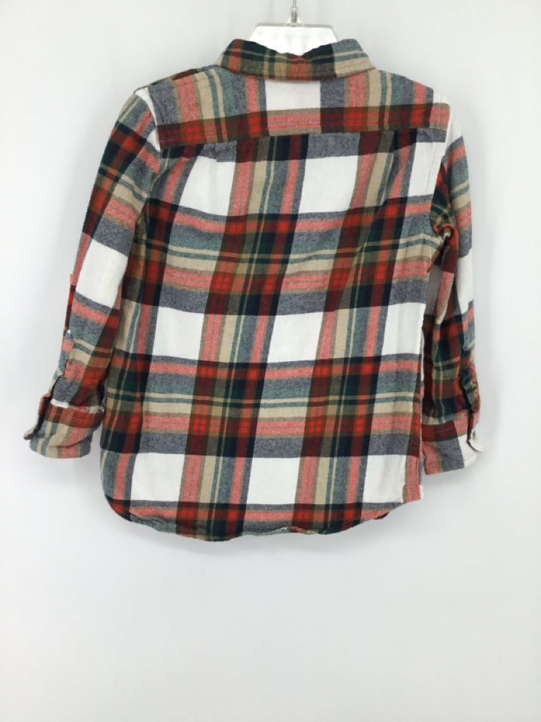 Crewcuts Child Size 3 Red Plaid Shirt - boys