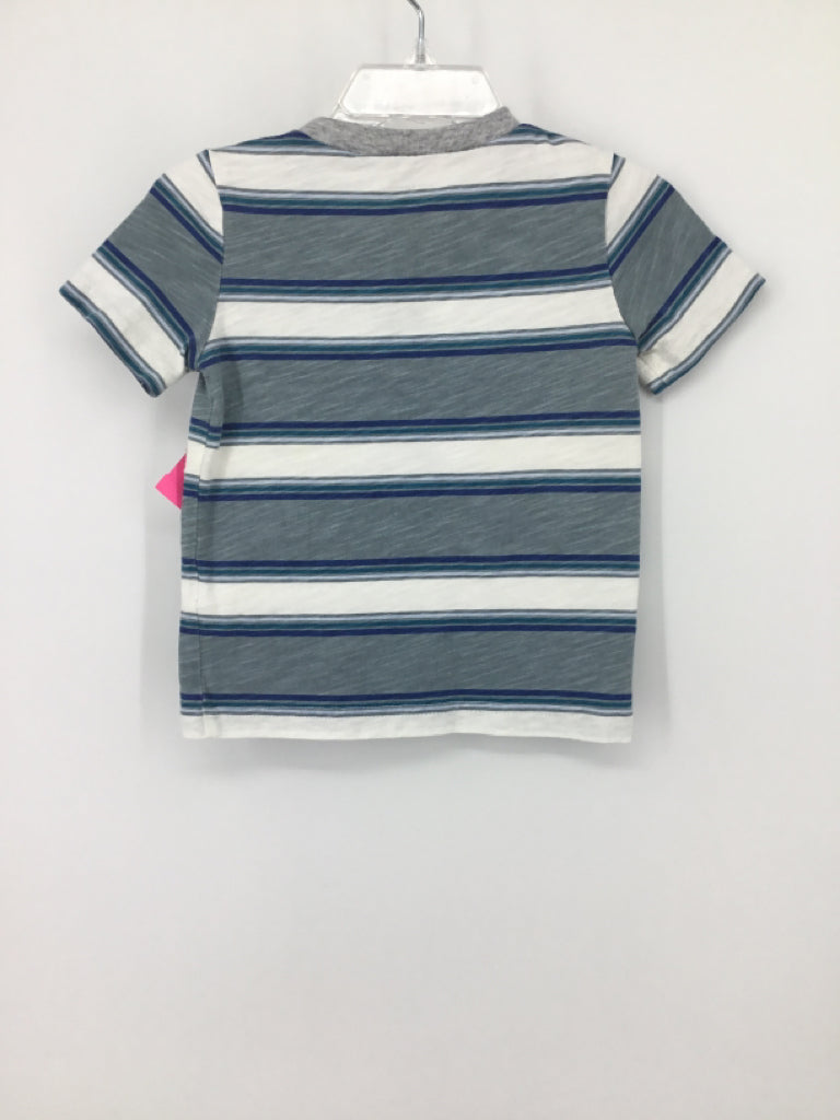 Carter's Child Size 18 Months Blue Stripe Shirt - boys
