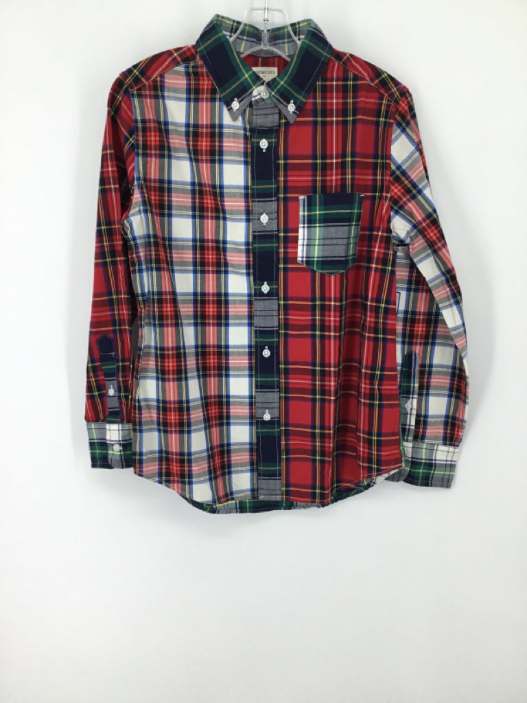 Crewcuts Child Size 10 Multi-Color Plaid Shirt - boys