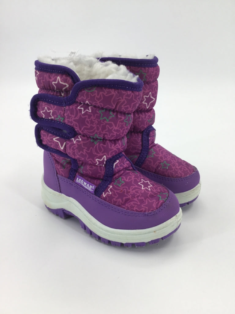 Lamar Child Size 7 Toddler Purple Rain/Snow Boots