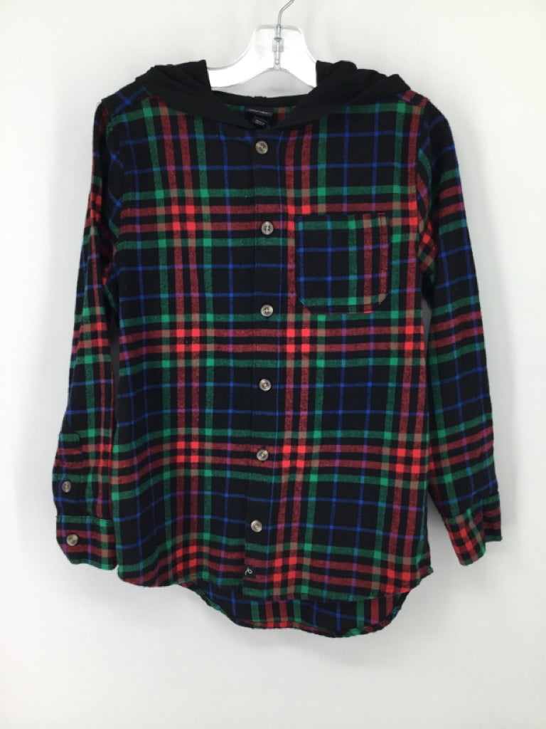 Art Class Child Size 8 Multi-Color Plaid Shirt - boys