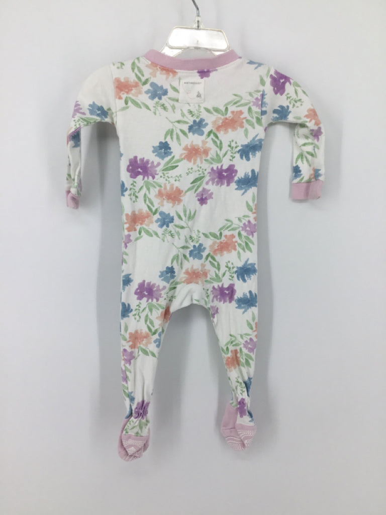 Burt's Bees Baby Child Size 3-6 Months Purple Sleepers