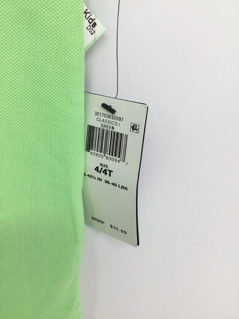 Ralph Lauren Child Size 4 Green Solid Shirt - boys