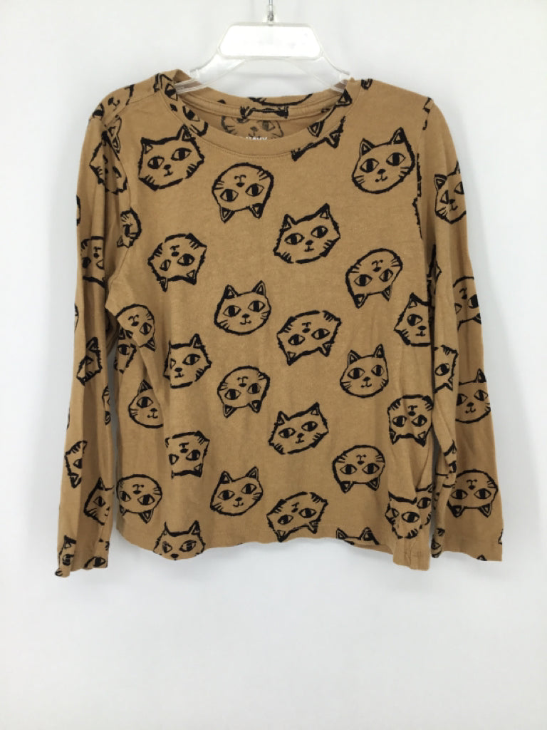 Old Navy Child Size 6 Tan Cats T-shirt - boys