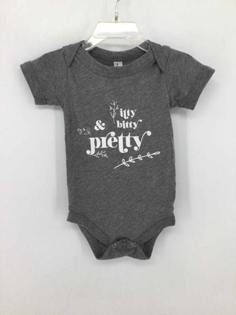 Bella Canvas Kids Child Size 12-18 Months Gray Onesie