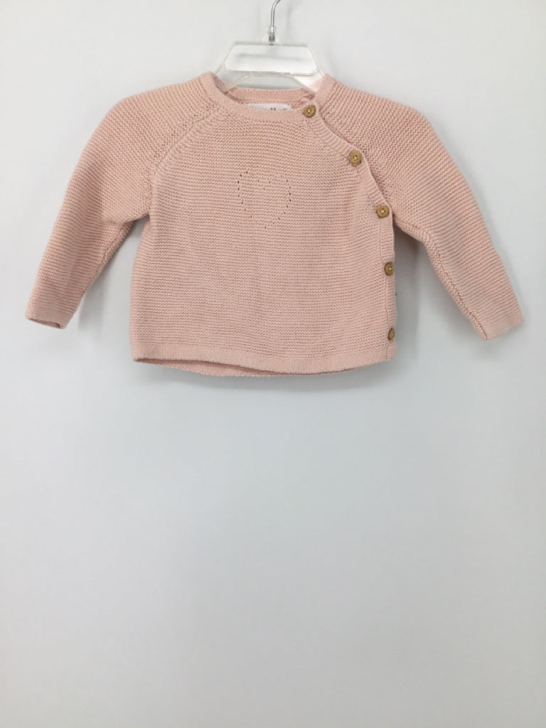 Zara Child Size 3-6 Months Pink Sweater - girls