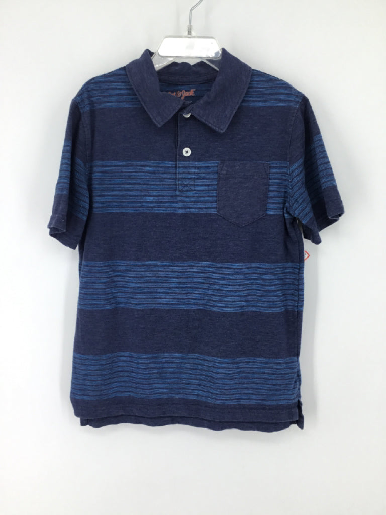 Cat & Jack Child Size 6 Blue Stripe Shirt - boys