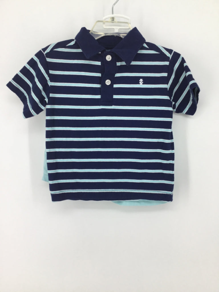 Izod Child Size 2 Navy Stripe Outfit - boys