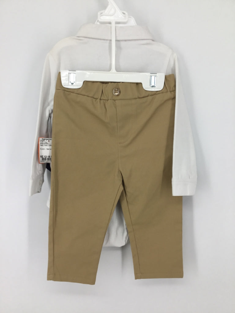 Andy & Evan Child Size 12-18 Months Navy Solid Outfit - boys
