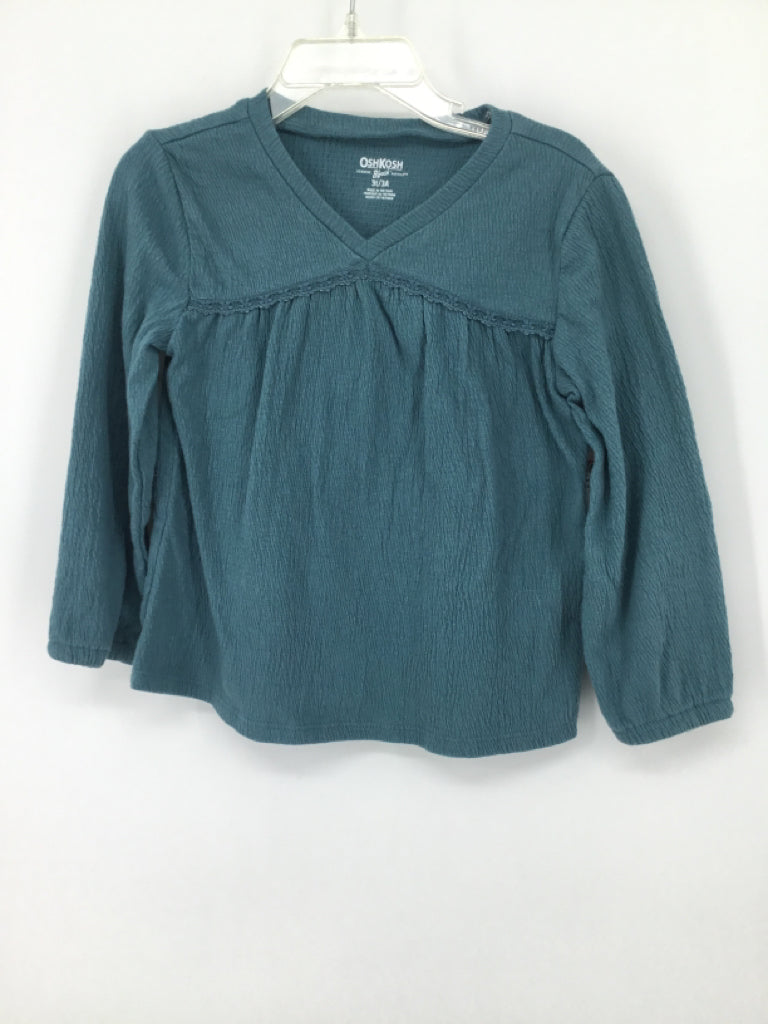 OshKosh B'gosh Child Size 3 Green Shirt - girls
