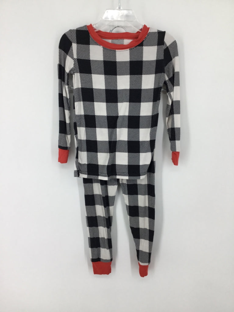 Little Sleepies Child Size 2 Black Checkered Pajamas - boys