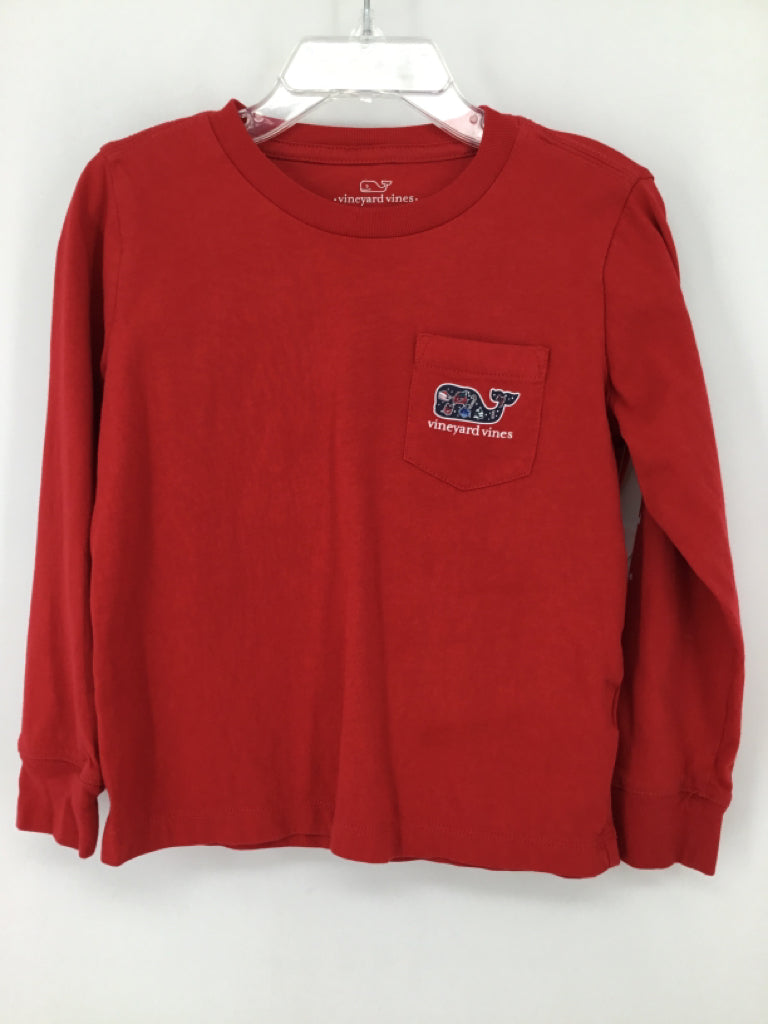 vineyard vines Child Size 4 Red Christmas T-Shirt