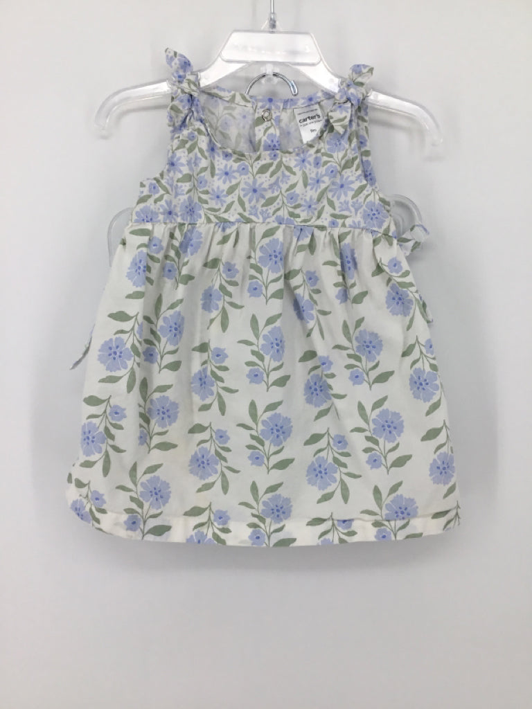 Just One You Made by Carters Child Size 9 Months Blue Dress - girls