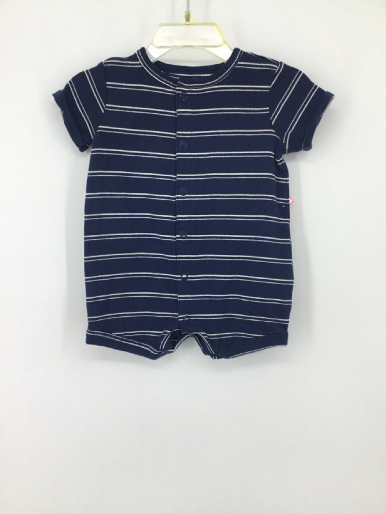 Child of Mine Child Size 0-3 Months Navy Stripe Outfit - boys
