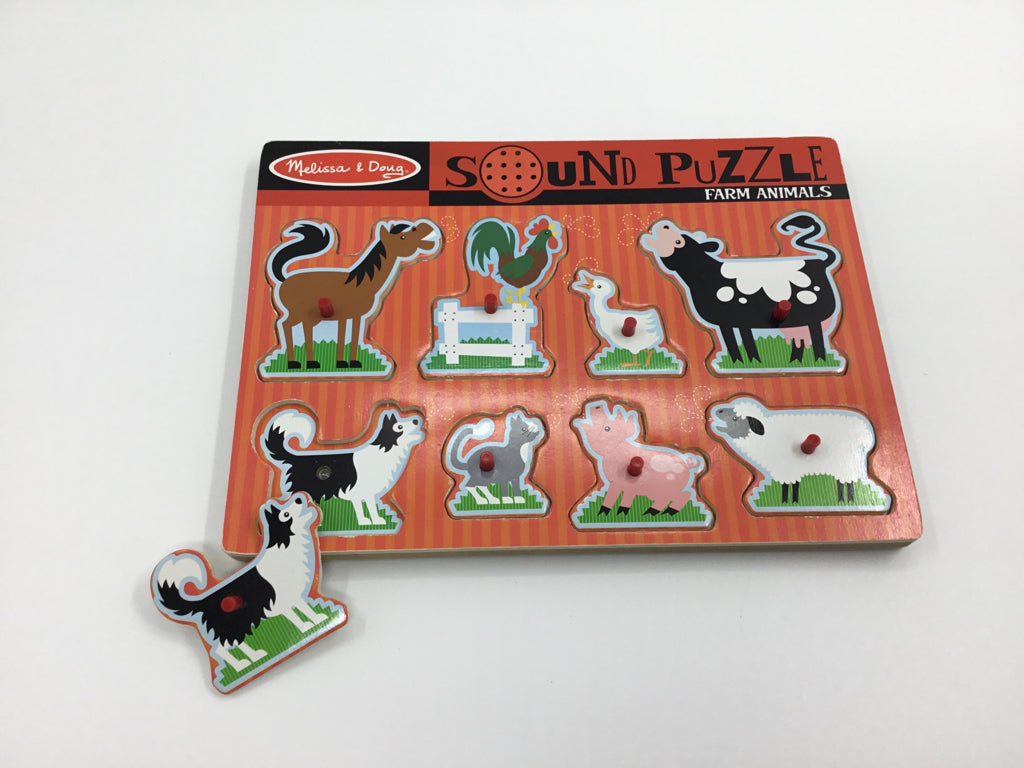 Melissa & Doug Farm Animals Sound Puzzle
