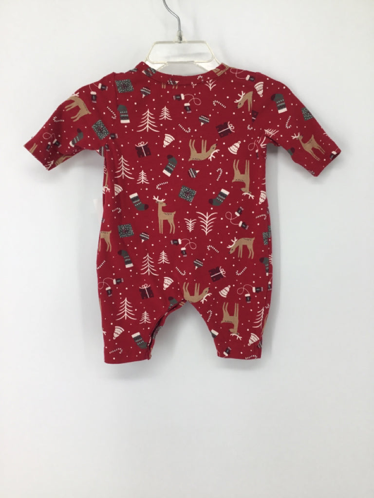 Name It Child Size Newborn Red Christmas Pajamas