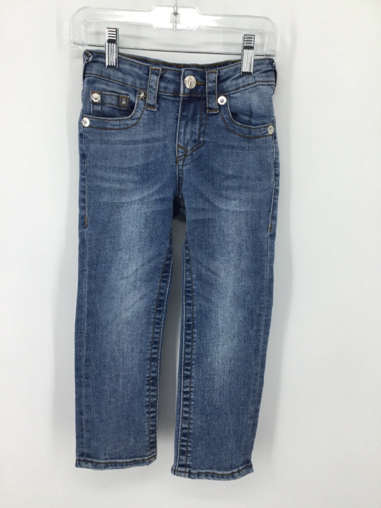 True Religion Child Size 4 Blue Solid Jeans - boys