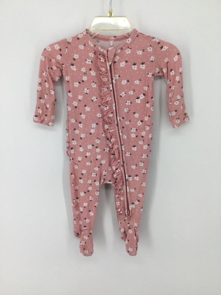 Posh Peanut Child Size Newborn Pink Sleepers