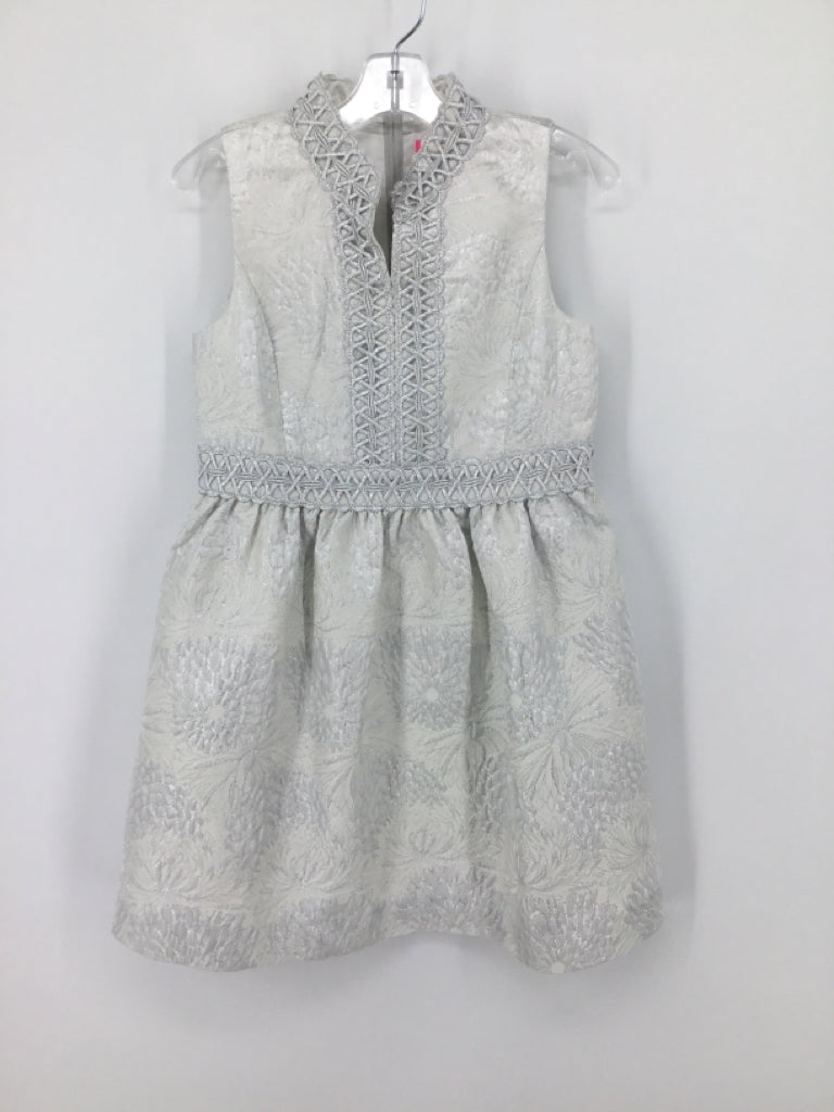 Lilly Pulitzer Child Size 10 Silver Dress - girls