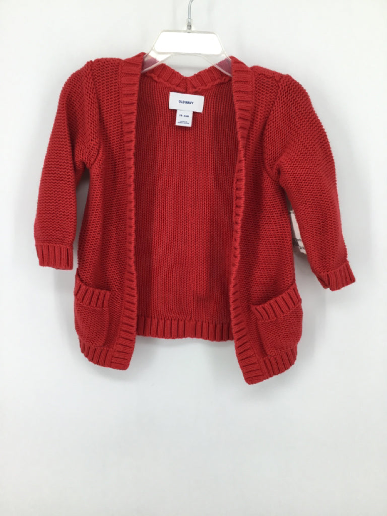 Old Navy Child Size 18-24 Months Red Sweater - girls