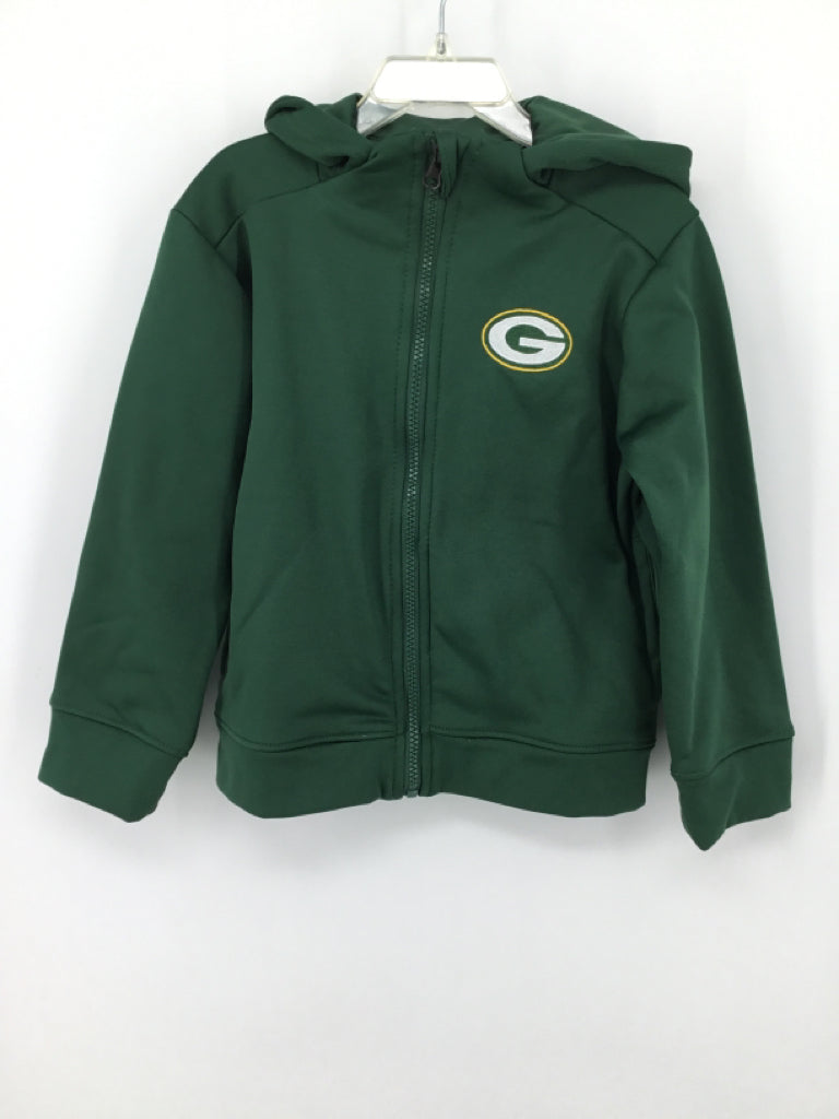 NFL Child Size 5 Green Solid Hoodie - boys