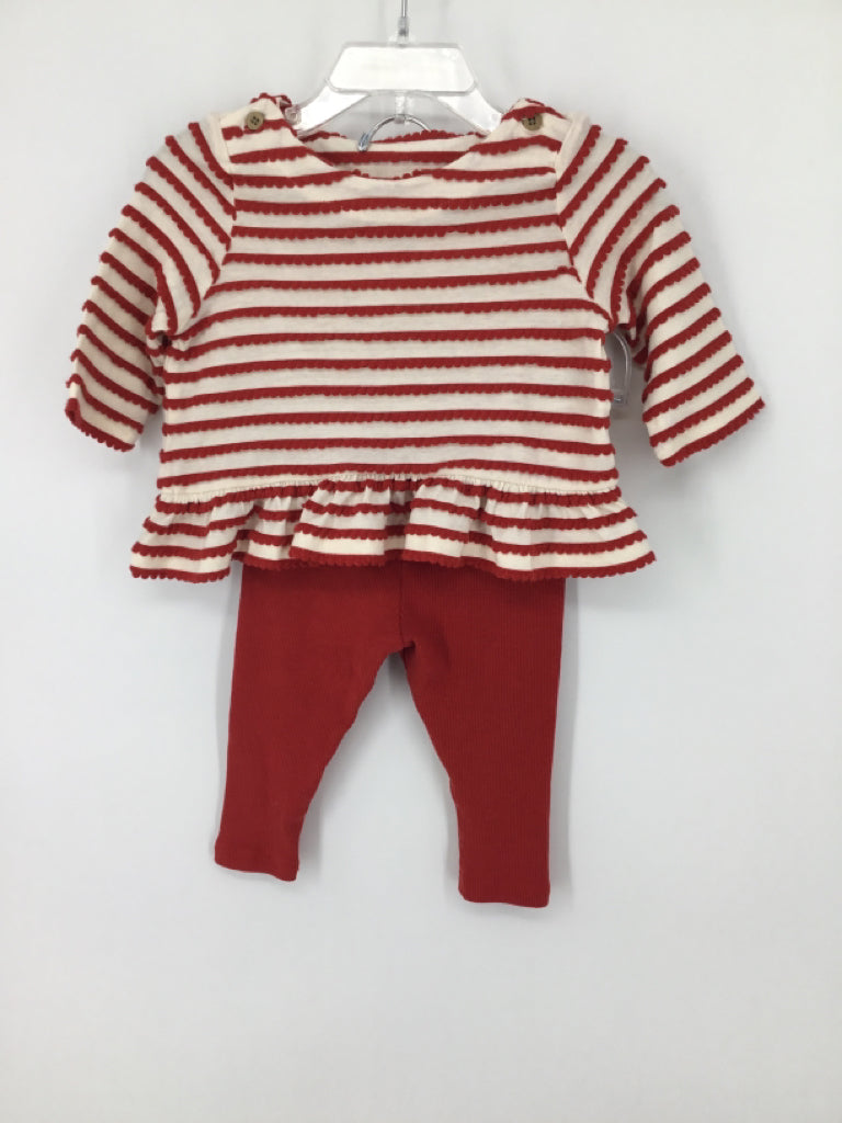 cloud island Child Size 3-6 Months Red Outfit - girls