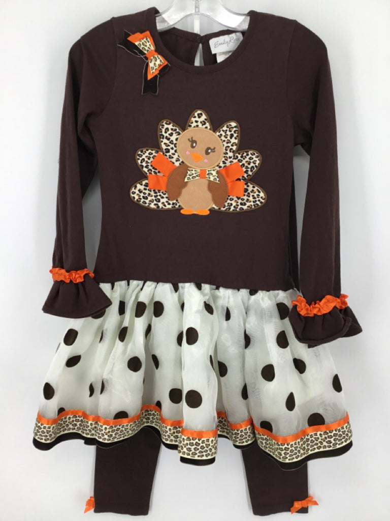 Emily Rose Child Size 8 Brown Thanksgiving Outfit