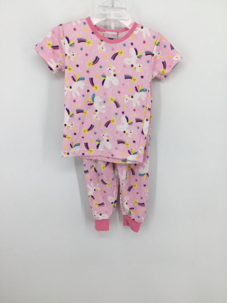 Mon Petit Child Size 24 Months Pink Pajamas - girls