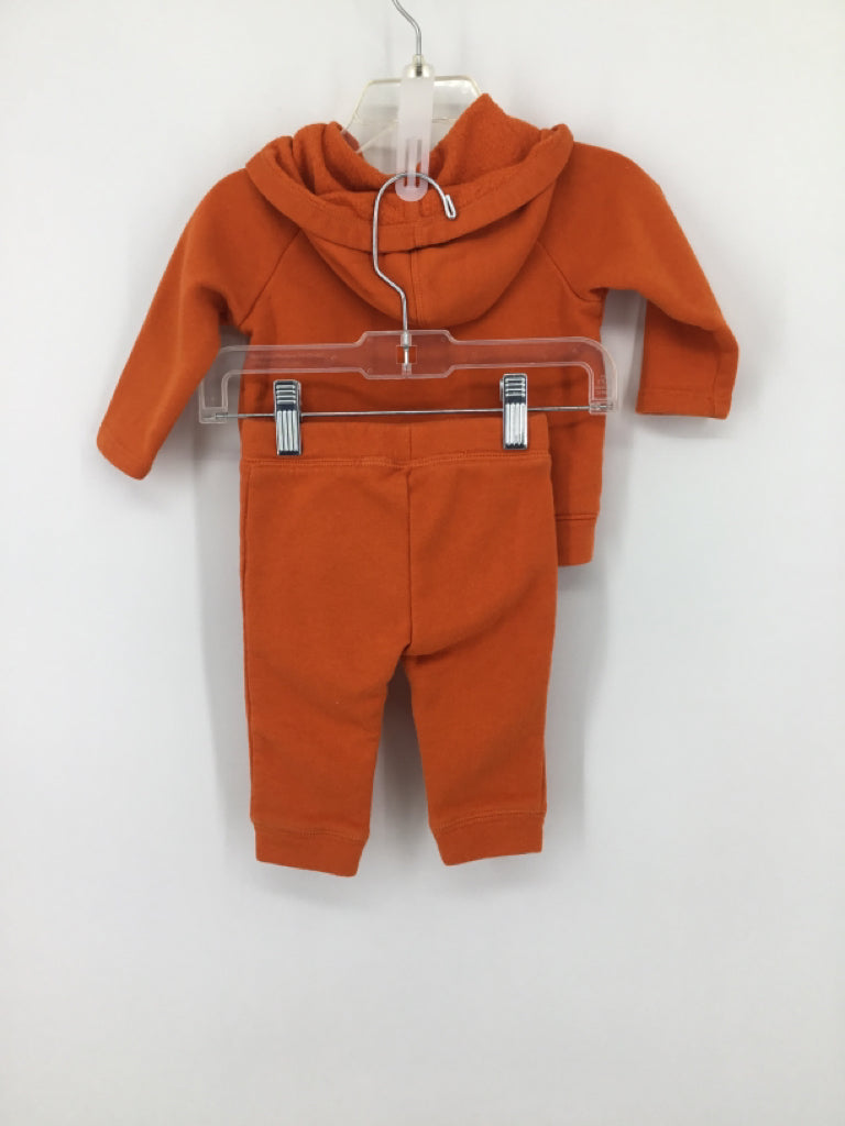 Old Navy Child Size 3-6 Months Orange screen printed Outfit - boys