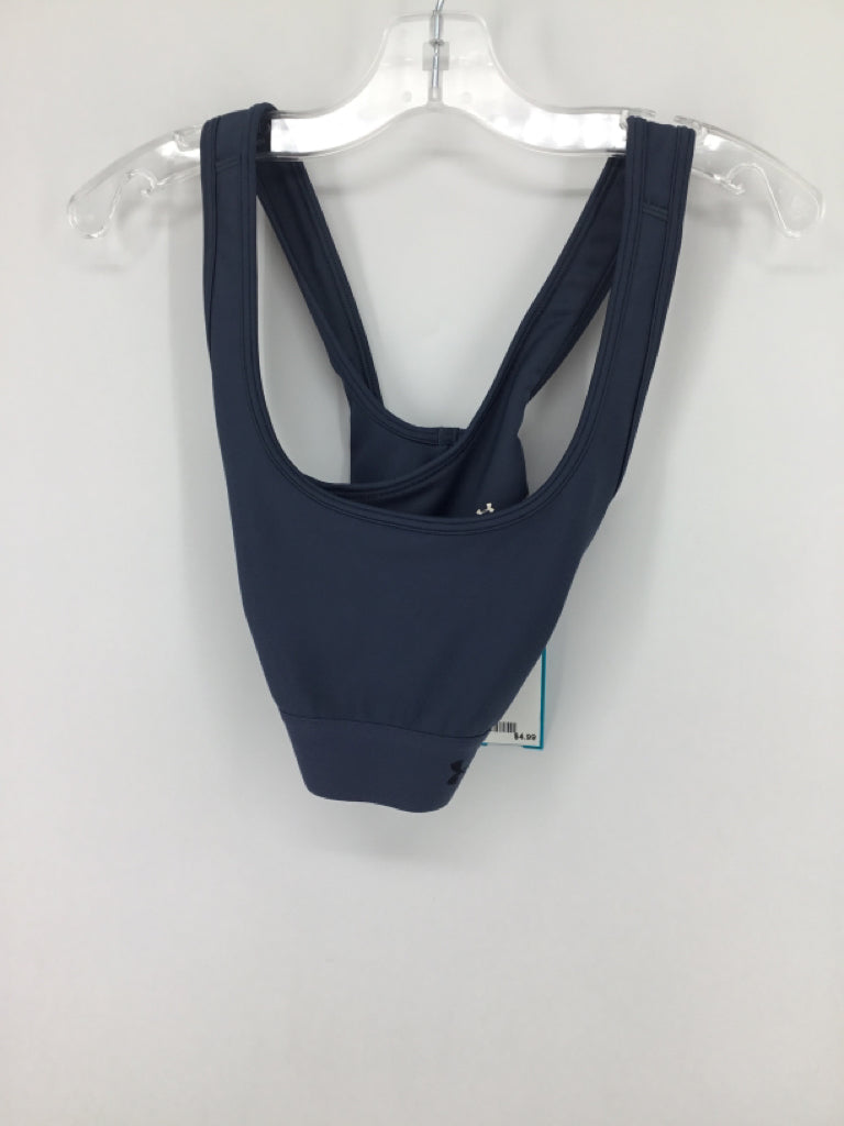 Under Armour Child Size 6 Blue Sports Bra - girls