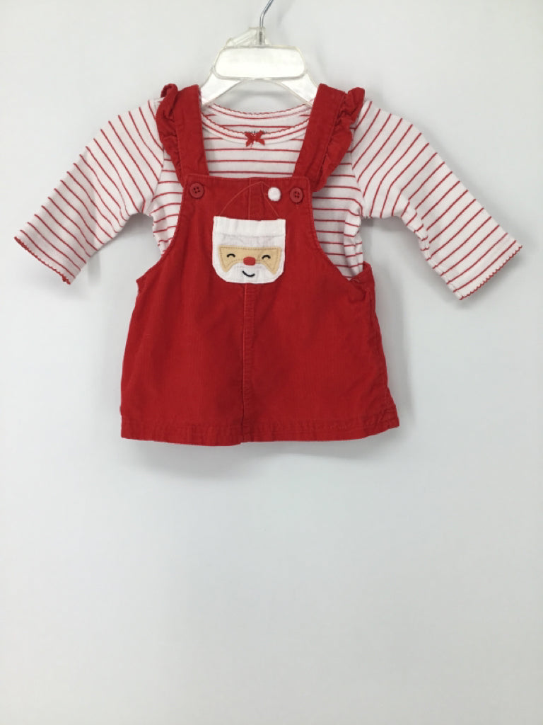 Carter's Child Size 3 Months Red Christmas Dress
