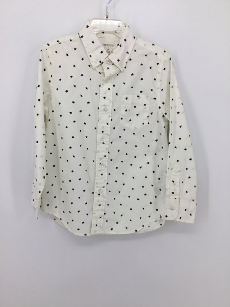 Crewcuts Child Size 4 White Stars Shirt - boys