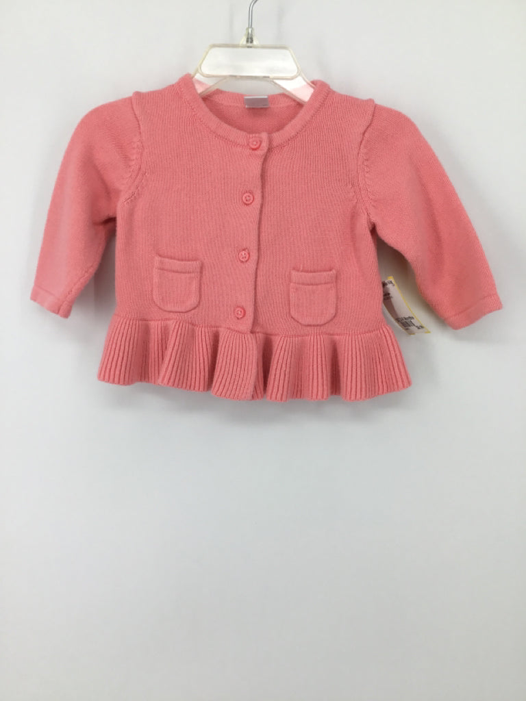 Janie and Jack Child Size 3-6 Months Pink Sweater - girls