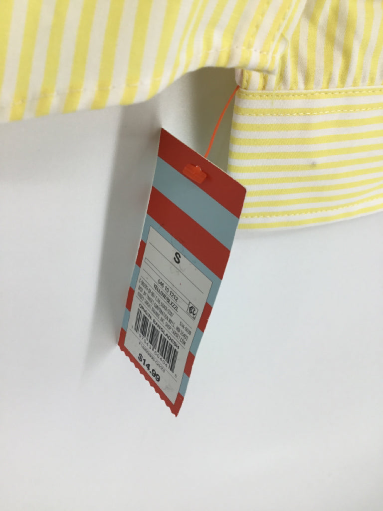 Cat & Jack Child Size 6 Yellow Stripe Shirt - boys
