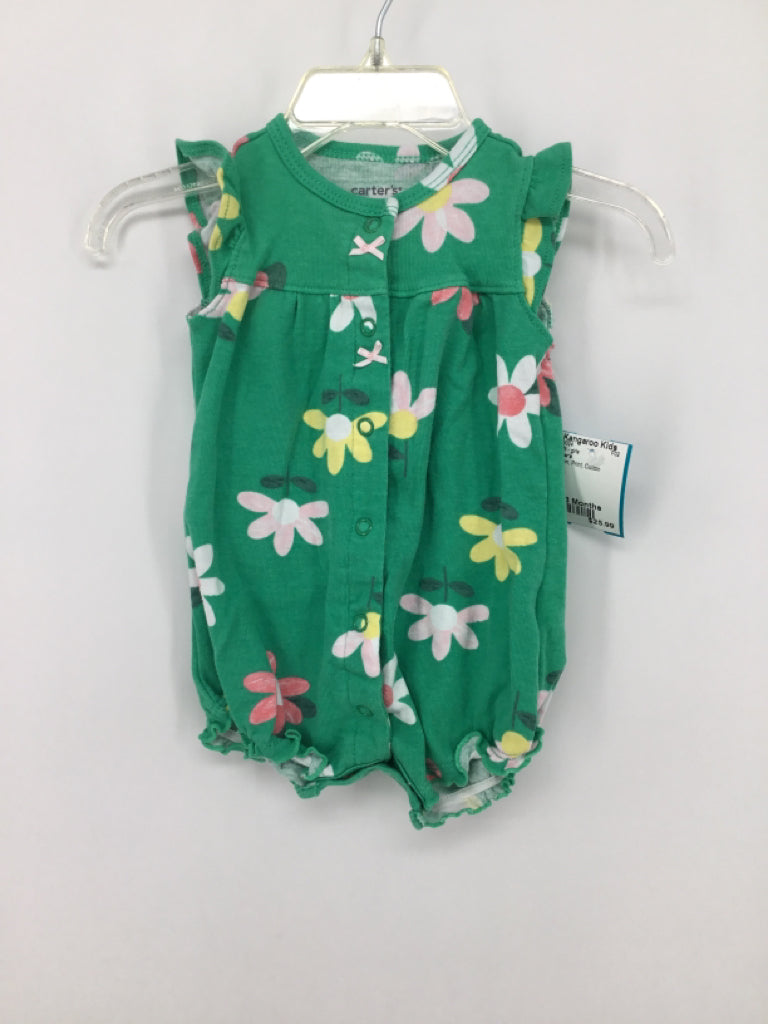 Carter's Child Size 3 Months Green Outfit - girls