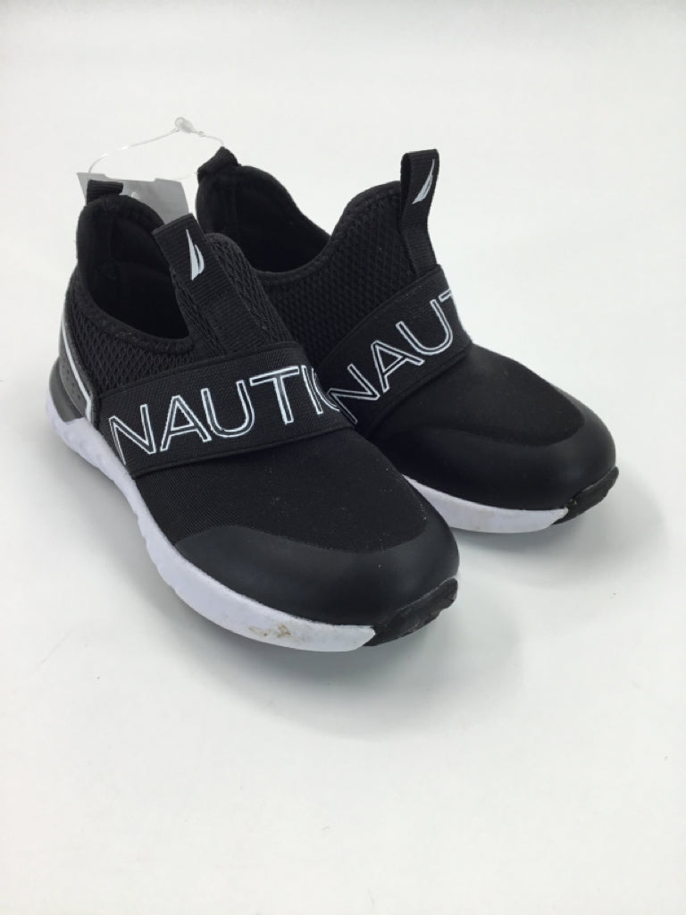 Nautica Child Size 10 Black Sneakers