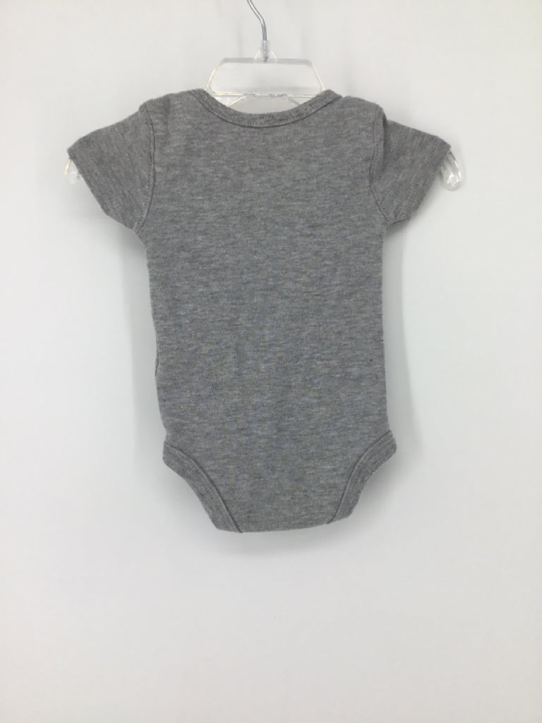 Genuine Merchandise Child Size 0-3 Months Gray Onesie
