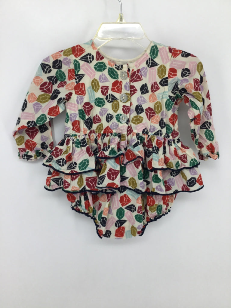 Pink Chicken Child Size 3-6 Months Multi-Color Outfit - girls