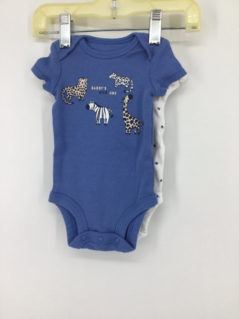 Carter's Child Size Newborn Blue Onesie