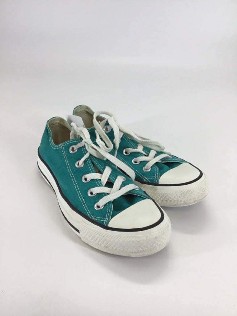 Converse Child Size 4 Youth Teal Sneakers