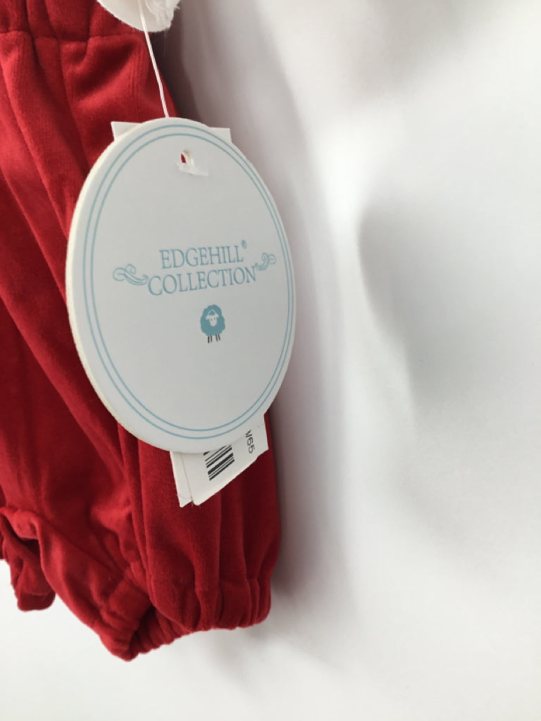 Edgehill Collection Child Size 3 Months Red Christmas Outfit